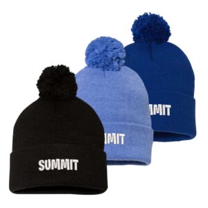 Summit School 01 Spiritwear Knit Beanie with Pom-Pom
