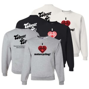 Women On Wheels Crewneck Sweatshirt