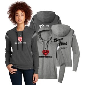 Women On Wheels Ladies Varsity Hoodie