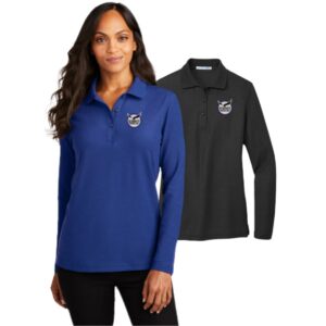 Summit School 03 Corporate Ladies Silk Touch™ Long Sleeve Polo