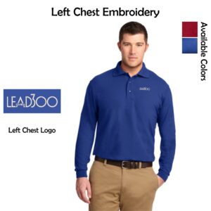 LEAD300 IEA-NEA Silk Touch™ Long Sleeve Polo