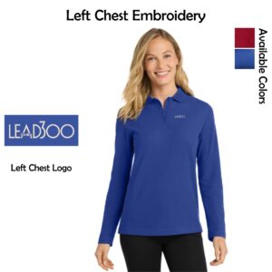 LEAD300 IEA-NEA Ladies Silk Touch™ Long Sleeve Polo
