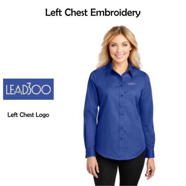 LEAD300 IEA-NEA Ladies Long Sleeve Easy Care Shirt