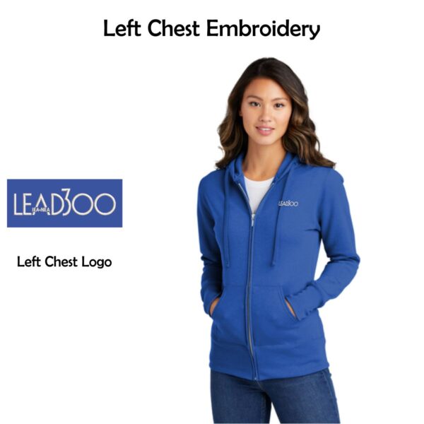 LEAD300 IEA-NEA Ladies Core Fleece Full-Zip Hooded Sweatshirt