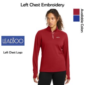 LEAD300 IEA-NEA Ladies Textured 1/4-Zip Pullover