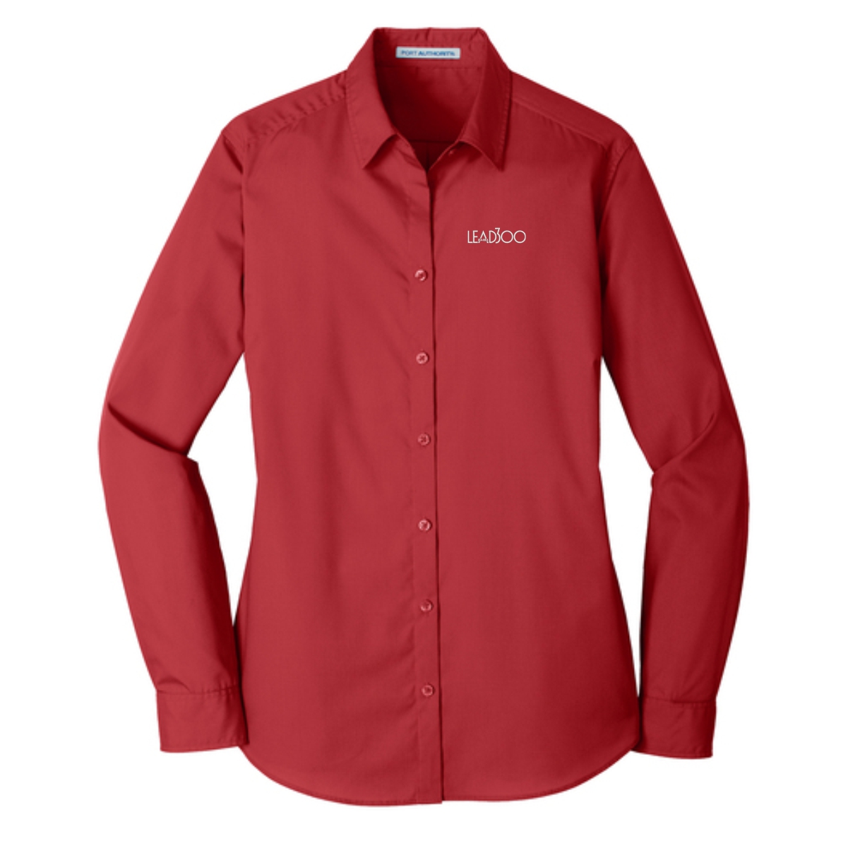 LEAD300 IEA-NEA Ladies Long Sleeve Carefree Poplin Shirt - Image 2