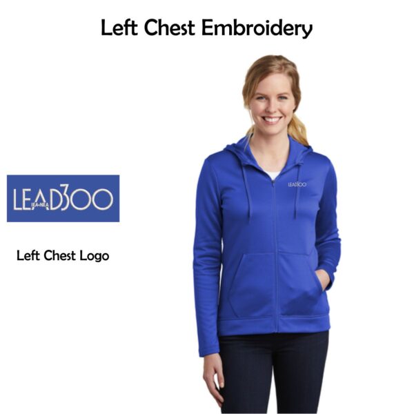 LEAD300 IEA-NEA Nike Ladies Full-Zip Fleece Hoodie