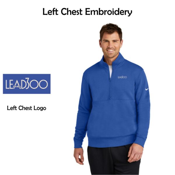 LEAD300 IEA-NEA Nike Club Fleece Sleeve Swoosh 1/2-Zip