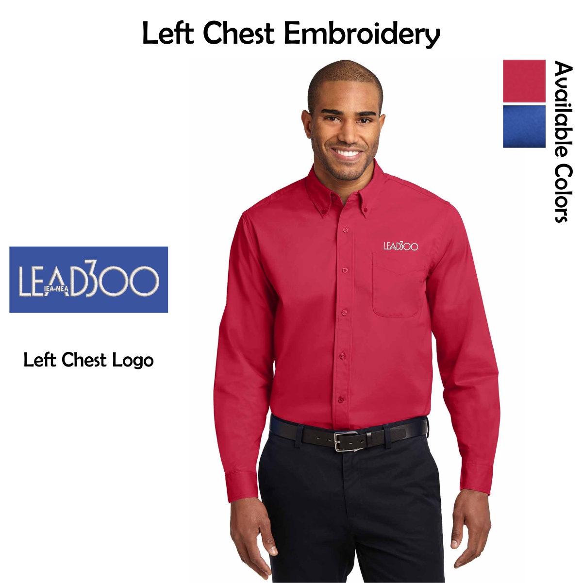 LEAD300 IEA-NEA Long Sleeve Easy Care Shirt