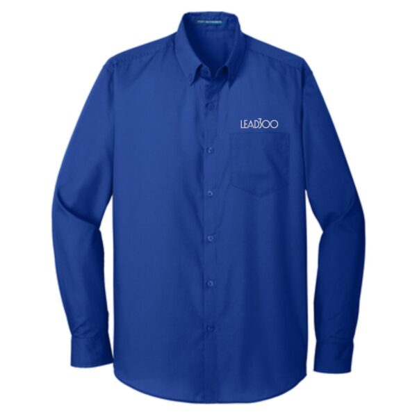 LEAD300 IEA-NEA Long Sleeve Carefree Poplin Shirt - Image 2