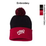 Athletes HQ Cuffed Beanie with Pom-Pom
