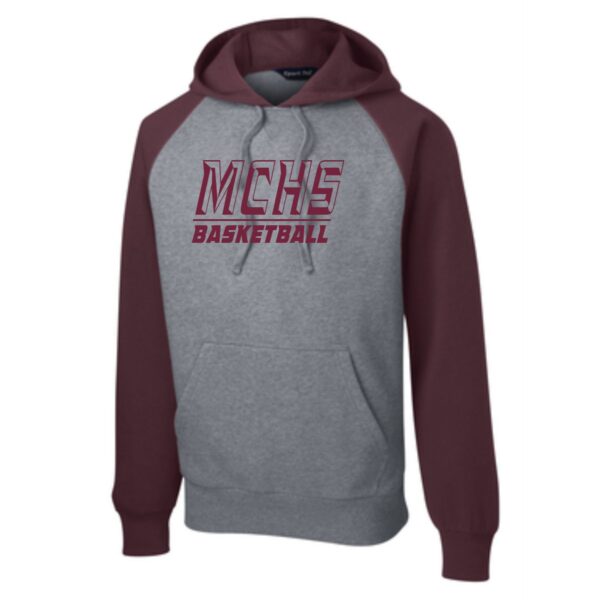MCHS Boys Basketball Adult Pullover Hooded Sweatshirt with Logo 1