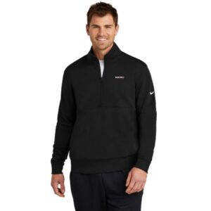 MCHS Wrestling Nike Club Fleece Sleeve Swoosh 1/2-Zip