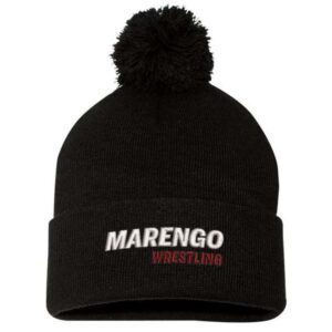 MCHS Wrestling Cuffed Beanie with Pom-Pom