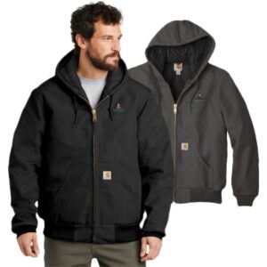 Barrington Public Works 10 Carhartt Quilted-Flannel-Lined Duck Active Jac (Including Tall Sizes)