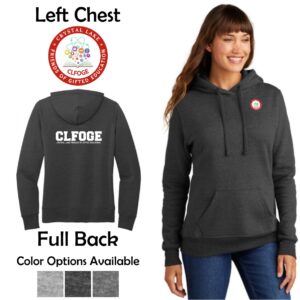 CLFOGE Ladies Core Fleece Pullover Hooded Sweatshirt
