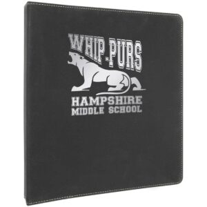 Hampshire Middle School Leatherette 3 Ring Binder