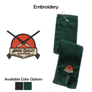 Annie Oakley Shooters Grommeted Tri-Fold Towel