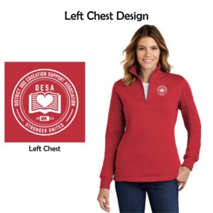 DESA Ladies 1/4-Zip Sweatshirt