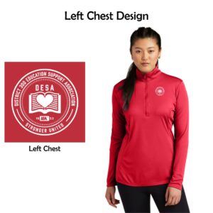 DESA Ladies Performance 1/4-Zip Pullover