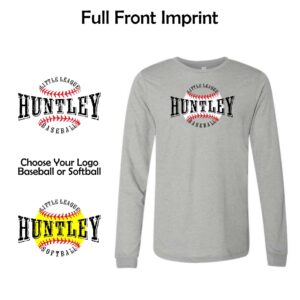 Huntley Little League Adult BELLA+CANVAS Triblend Long Sleeve Tee