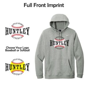 Huntley Little League Adult Nike Club Fleece Pullover Hoodie