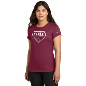 Marengo Union Youth Baseball Ladies Nike Tee
