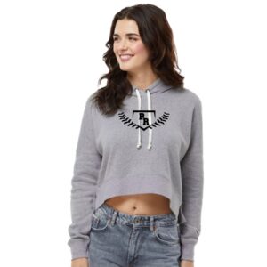 Red Raiders Fastpitch Softball Ladies Crop Hooded Sweatshirt