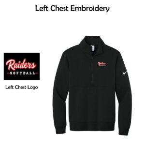 Red Raiders Fastpitch Softball Nike 1/2-Zip