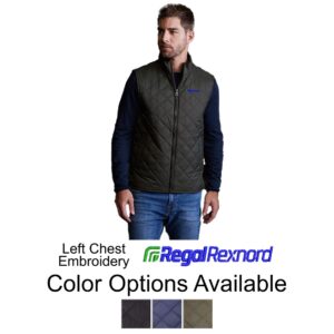 Regal Rexnord Vintage Diamond Quilted Vest