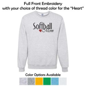01 Softball Mom Crewneck Sweatshirt