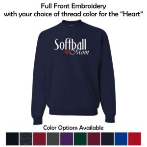 01 Softball Mom Crewneck Sweatshirt