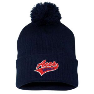 Algonquin Aces Cuffed Beanie with Pom-Pom