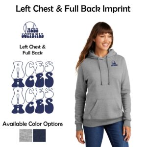 Algonquin Aces Ladies Pullover Hooded Sweatshirt