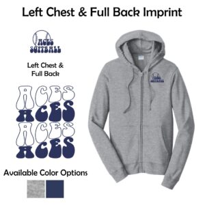 Algonquin Aces Adult Full-Zip Hooded Sweatshirt