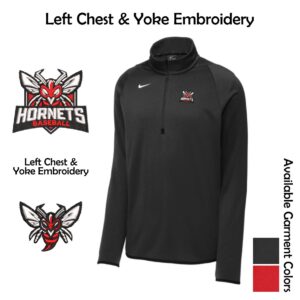Hornets Baseball Adult Nike1/4-Zip Fleece