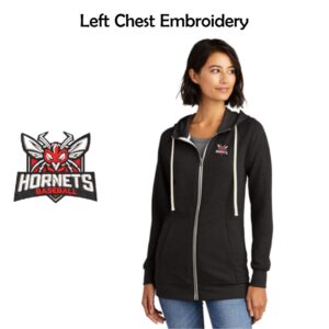Hornets Baseball Ladies Full-Zip Hoodie