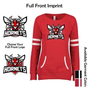 Hornets Baseball Ladies Varsity Crew Neck Pullover