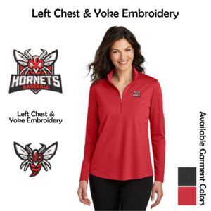 Hornets Baseball Ladies 1/4-Zip