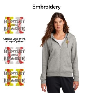 Huntley Little League Ladies Nike Full-Zip Hoodie