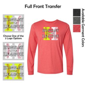 Huntley Little League Adult BELLA+CANVAS Triblend Long Sleeve Tee