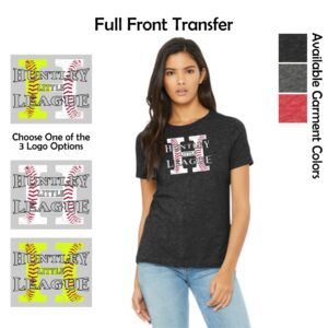 Huntley Little League Ladies BELLA+CANVAS Fit Triblend Tee