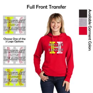 Huntley Little League Ladies Lightweight Pullover Hoodie