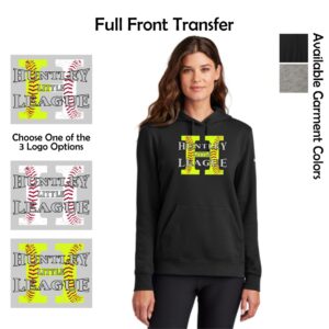 Huntley Little League Ladies Nike Club Fleece Pullover Hoodie