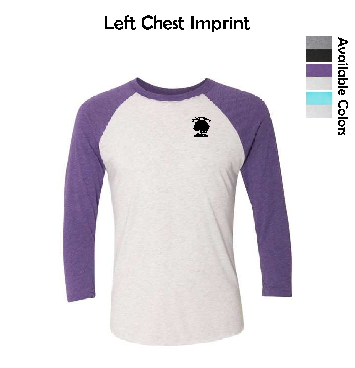 Walnut Street Daycare Center Three-Quarter Raglan T-Shirt