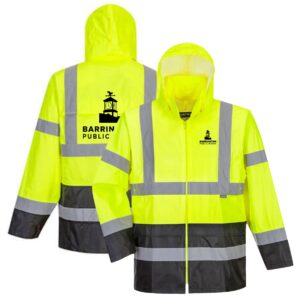 Barrington Public Works 02 Hi-Vis Contrast Rain Traffic Jacket