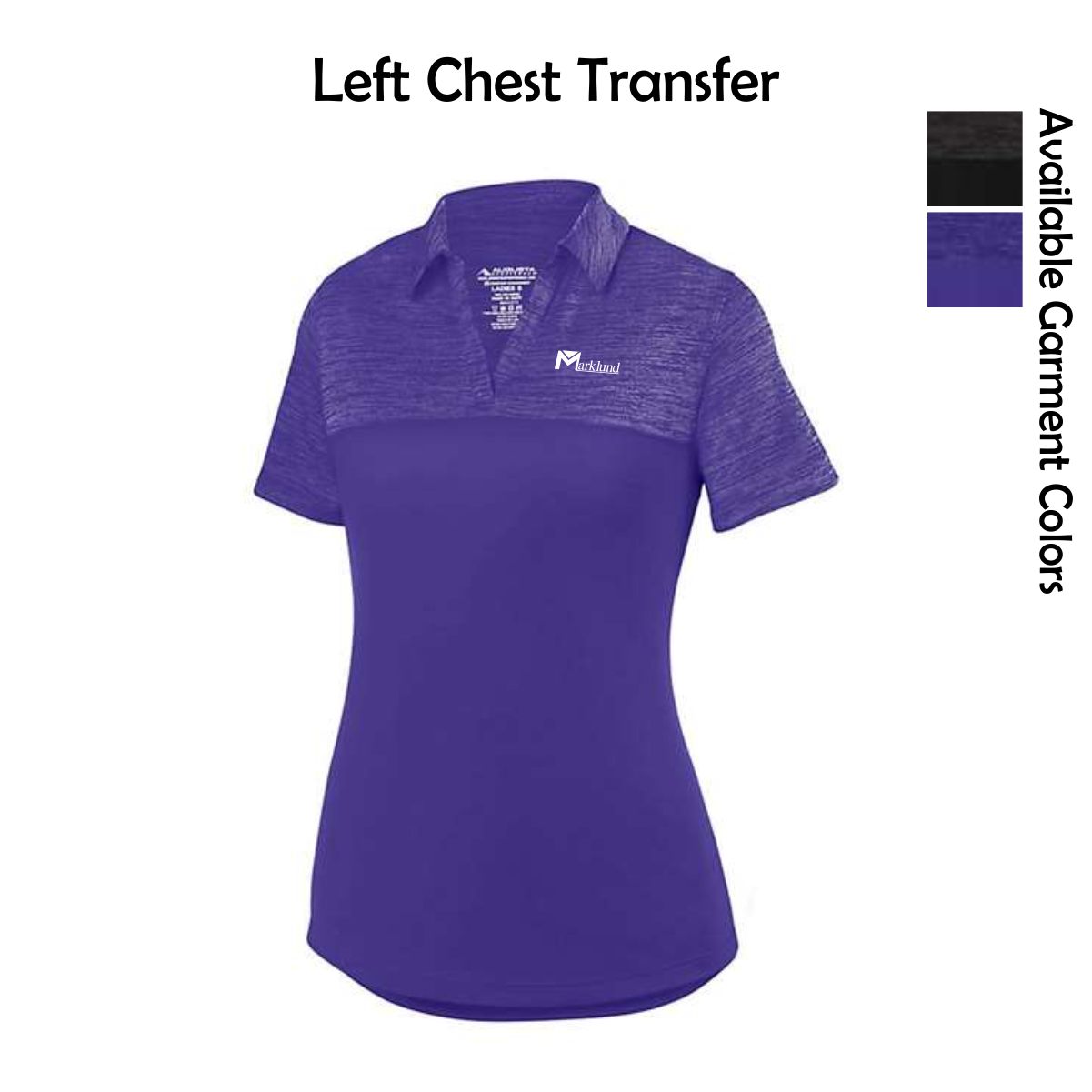 Marklund 07 Ladies Shadow Tonal Heather Polo