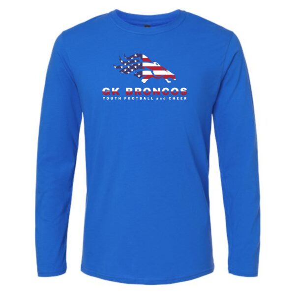 Genoa-Kingston Broncos Adult & Youth Long Sleeve T-Shirt - Image 2