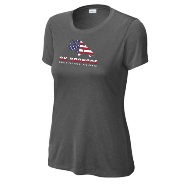 Genoa-Kingston Broncos Ladies Performance Tee - Image 3