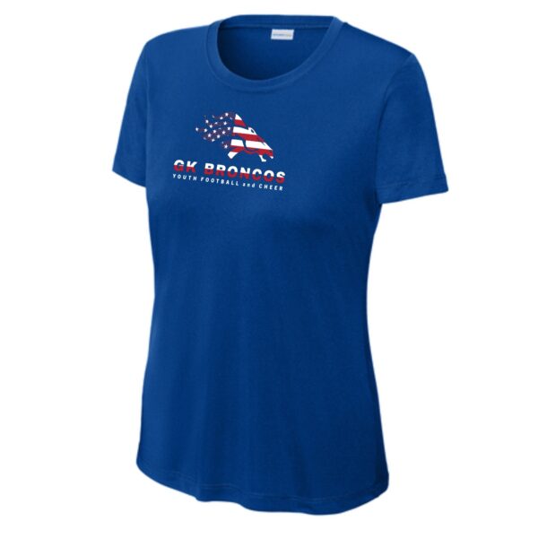 Genoa-Kingston Broncos Ladies Performance Tee - Image 4